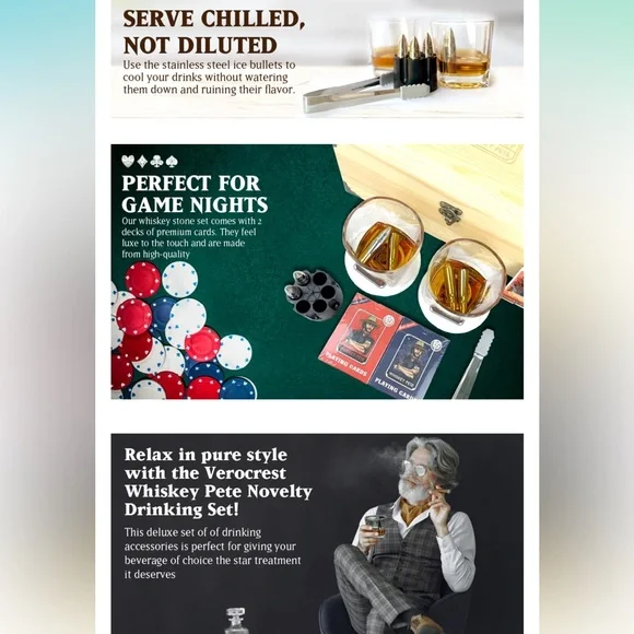 Whiskey Gift Set For Men - Cowboy/Western-Themed Premium Novelty Liquor Set - Picture 8 of 8